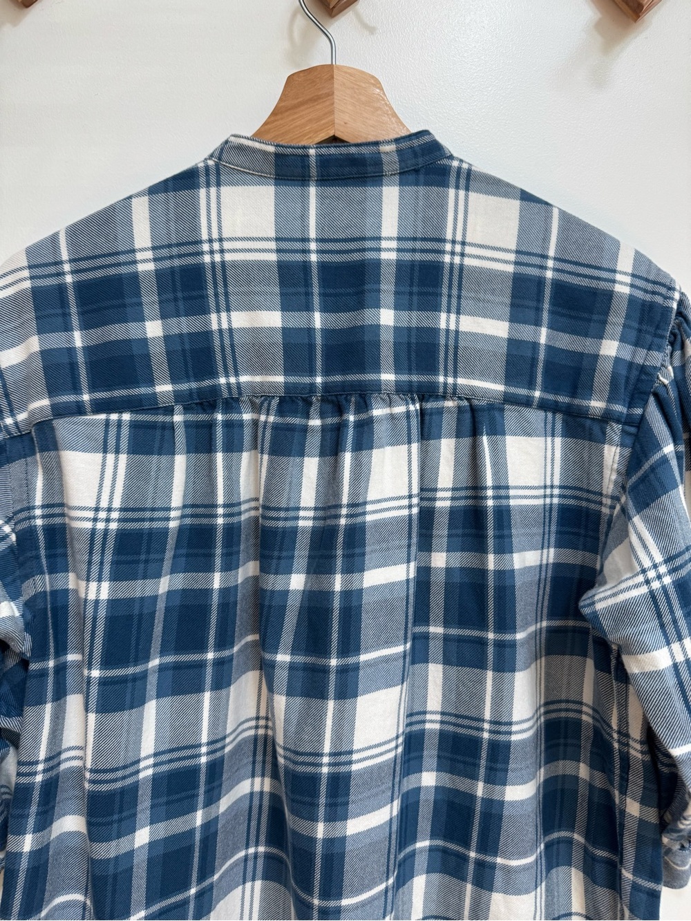 Polo Ralph Lauren Cotton Plaid Popover Blouse Top Women Small Country Western - Picture 8 of 14